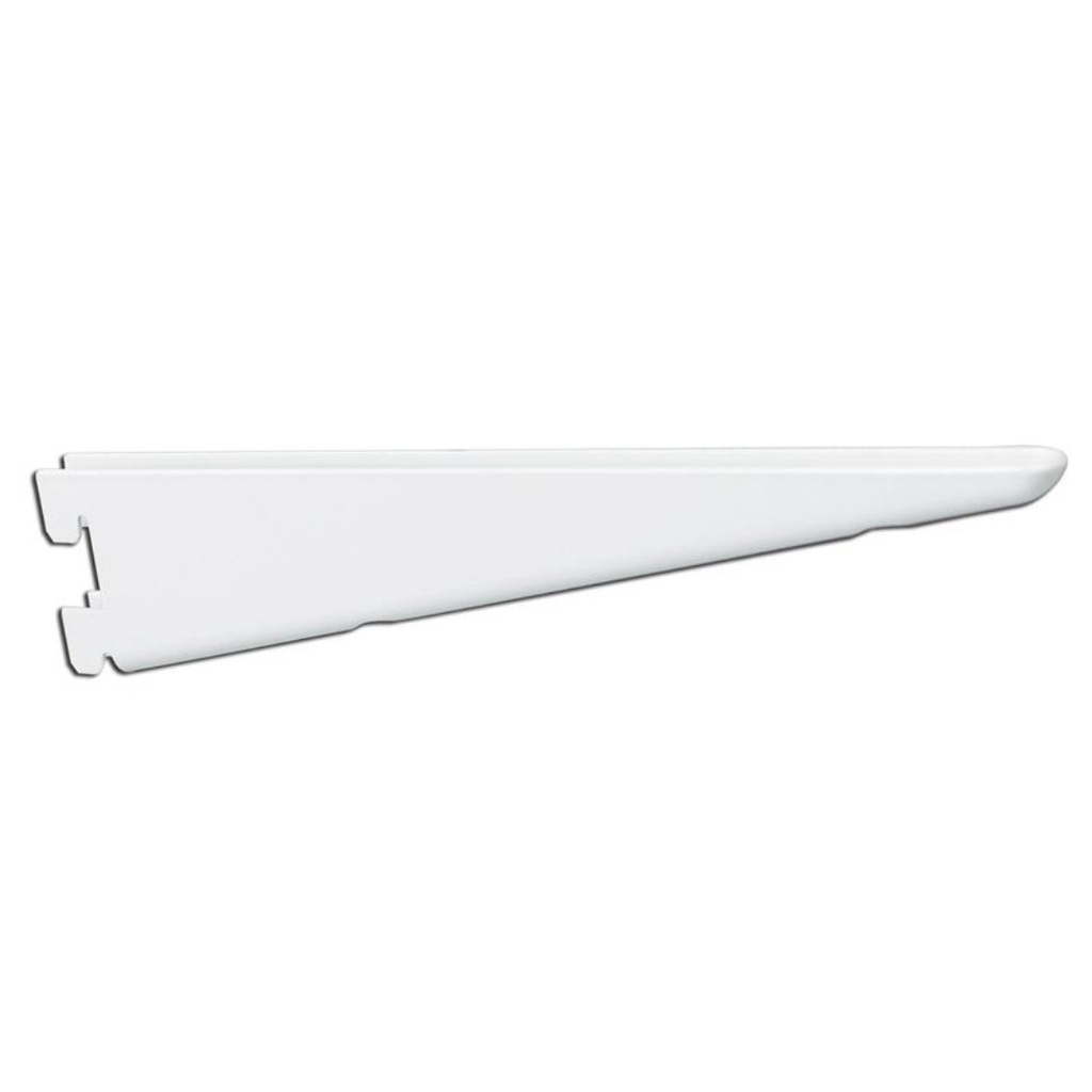 [5209994] Knape & Vogt White Steel Bracket 16 Ga. 10-1/2 in. L 225 Lb.