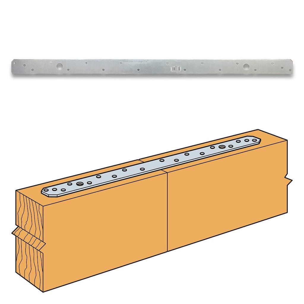 Simpson Strong-Tie Zmax 1-1/4 in. W X 24 in. L 18 Ga Steel Strap Tie