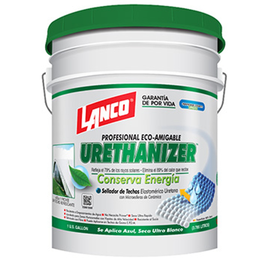 [RC9942] Lanco Urethanizer Roof Sealer Eco-Friendly Sealer + Ceramic Microspheres 5 Gal.