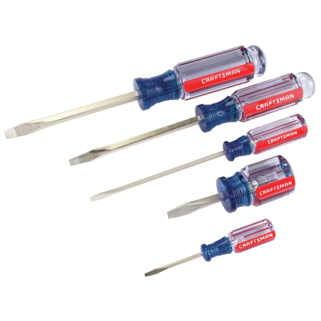 CRAFTSMAN Slotted Acetate Screwdriver Set, 5 Piece - CMHT65032