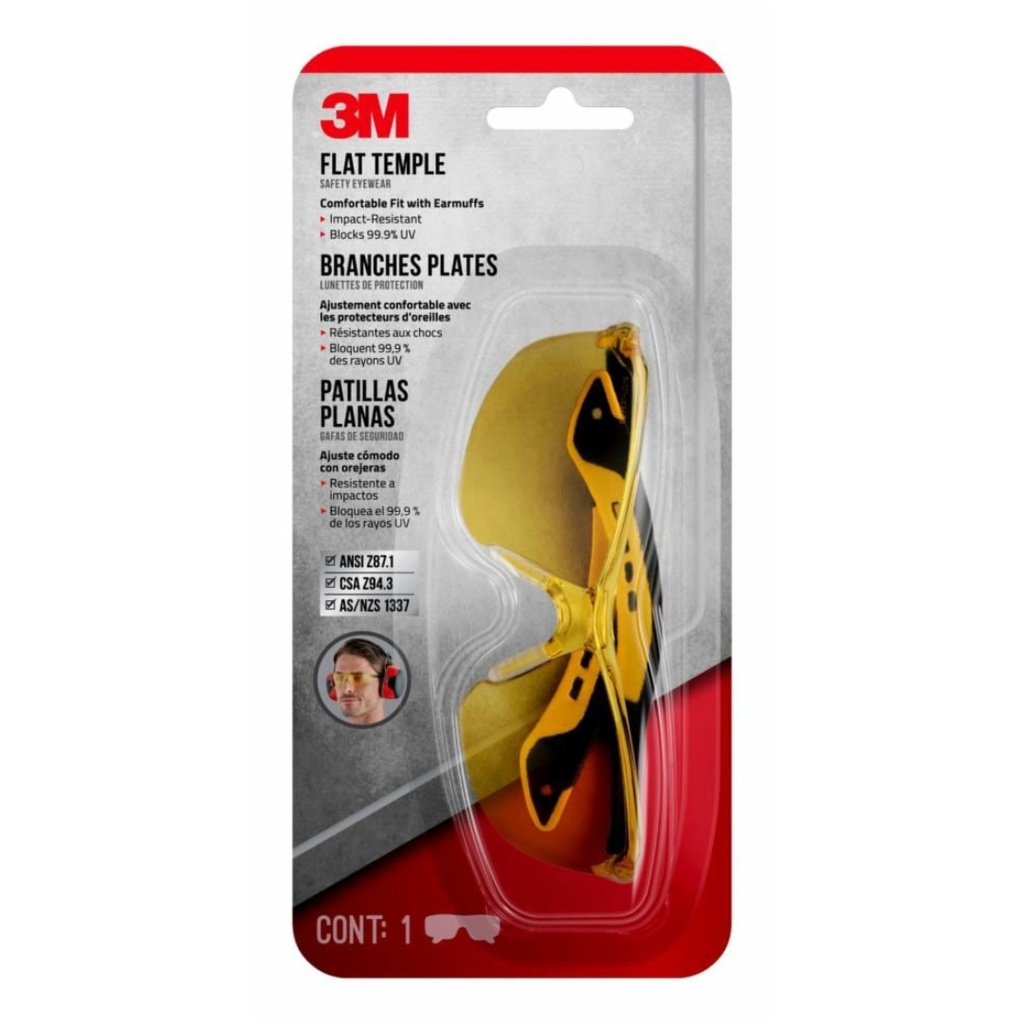 SAFETY GLS FLAT TMPL CLR