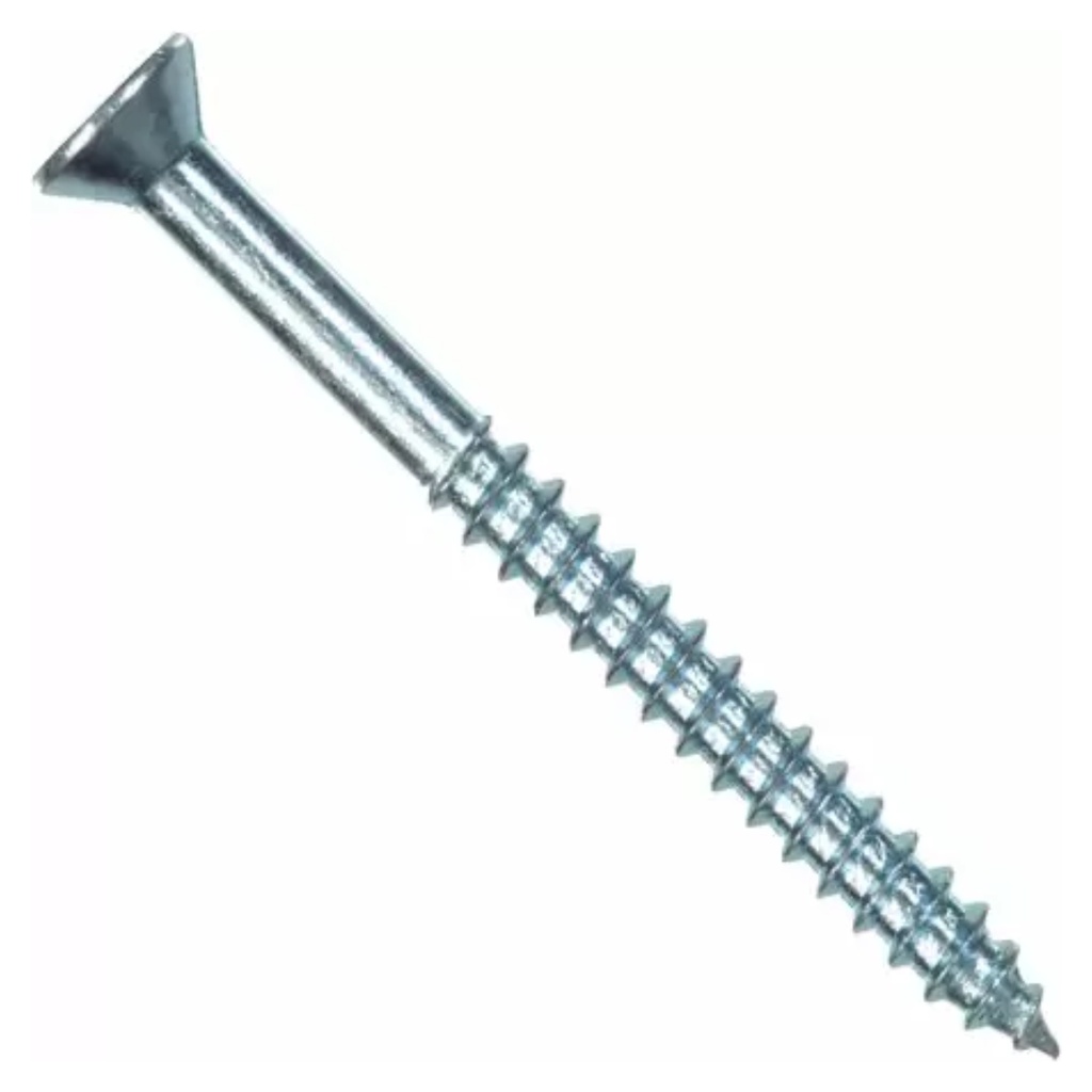 Hillman #14 X 3 in. Flat Head Phillips Zinc Wood Screw 100 Ct. 40192 - All