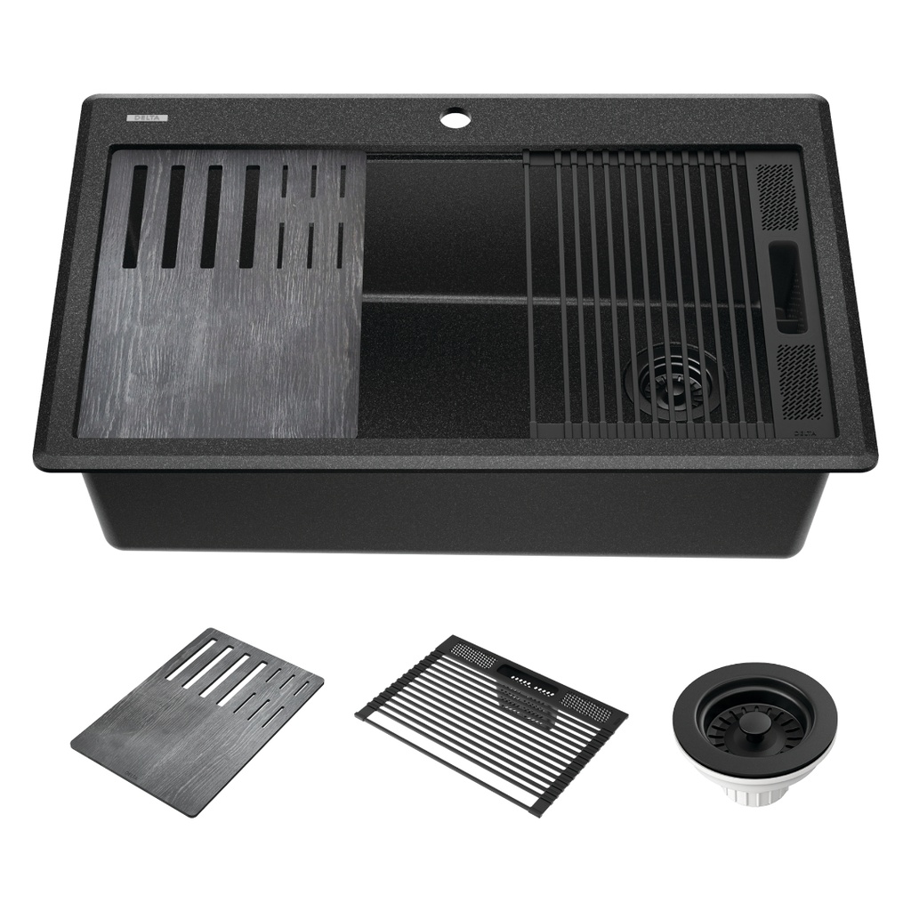 EVEREST KITCHEN SINK 33" M/BLACK
