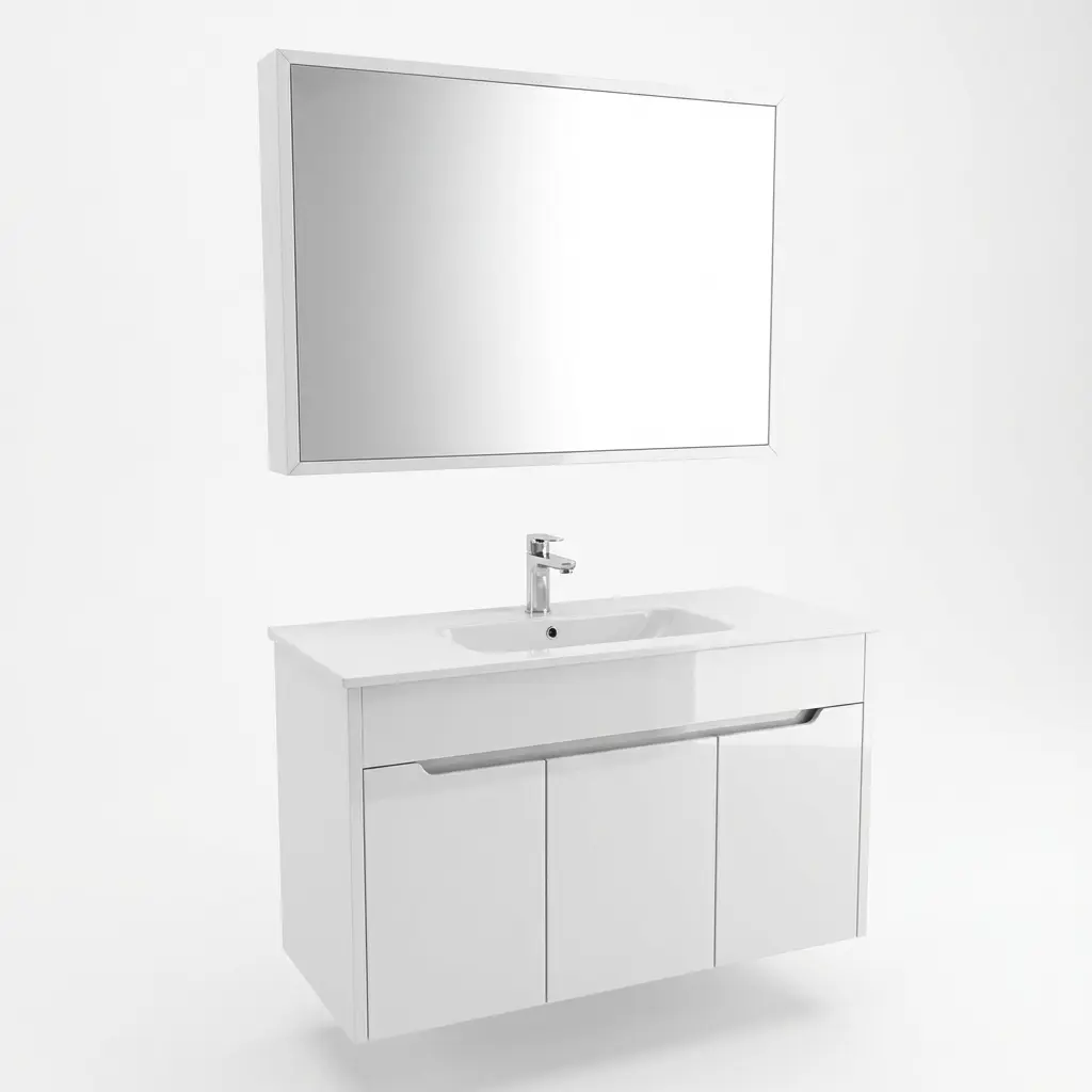 [BA900W] CONJ. PVC VAN MUEB/LAV/BOTIQ WHT