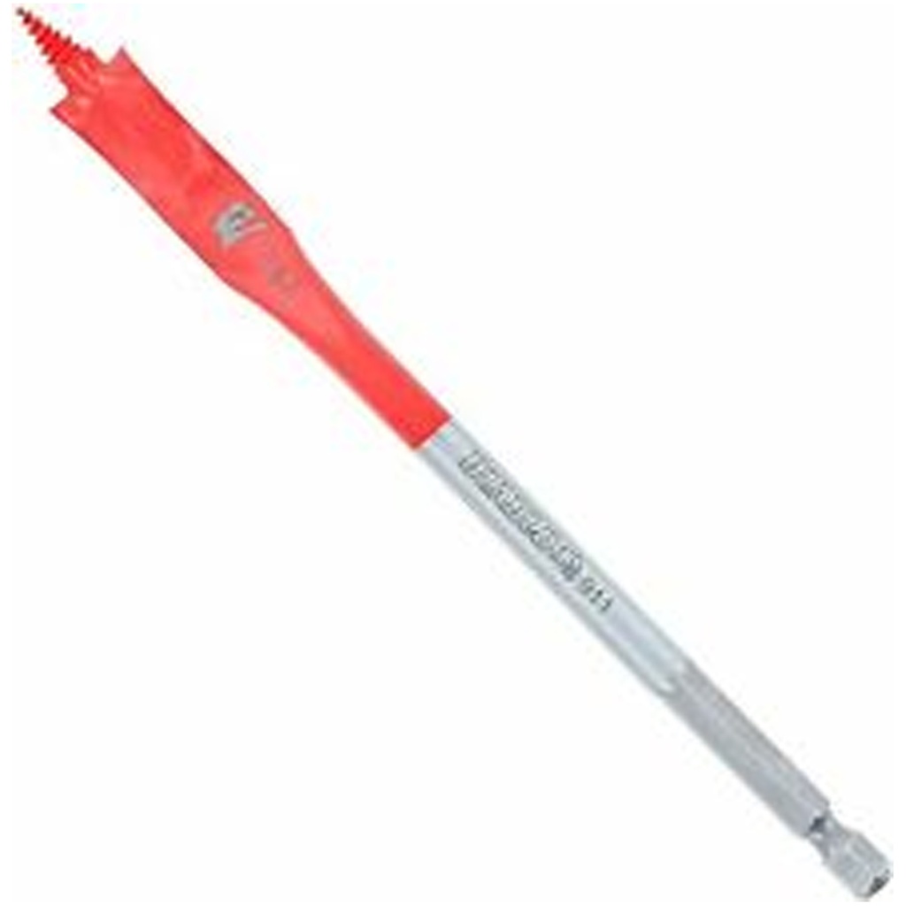[DSP2050P2] Diablo 1/2 in. X 6 in. L High Speed Steel Clean Wood Spade Bit Hex Shank 2 Pk