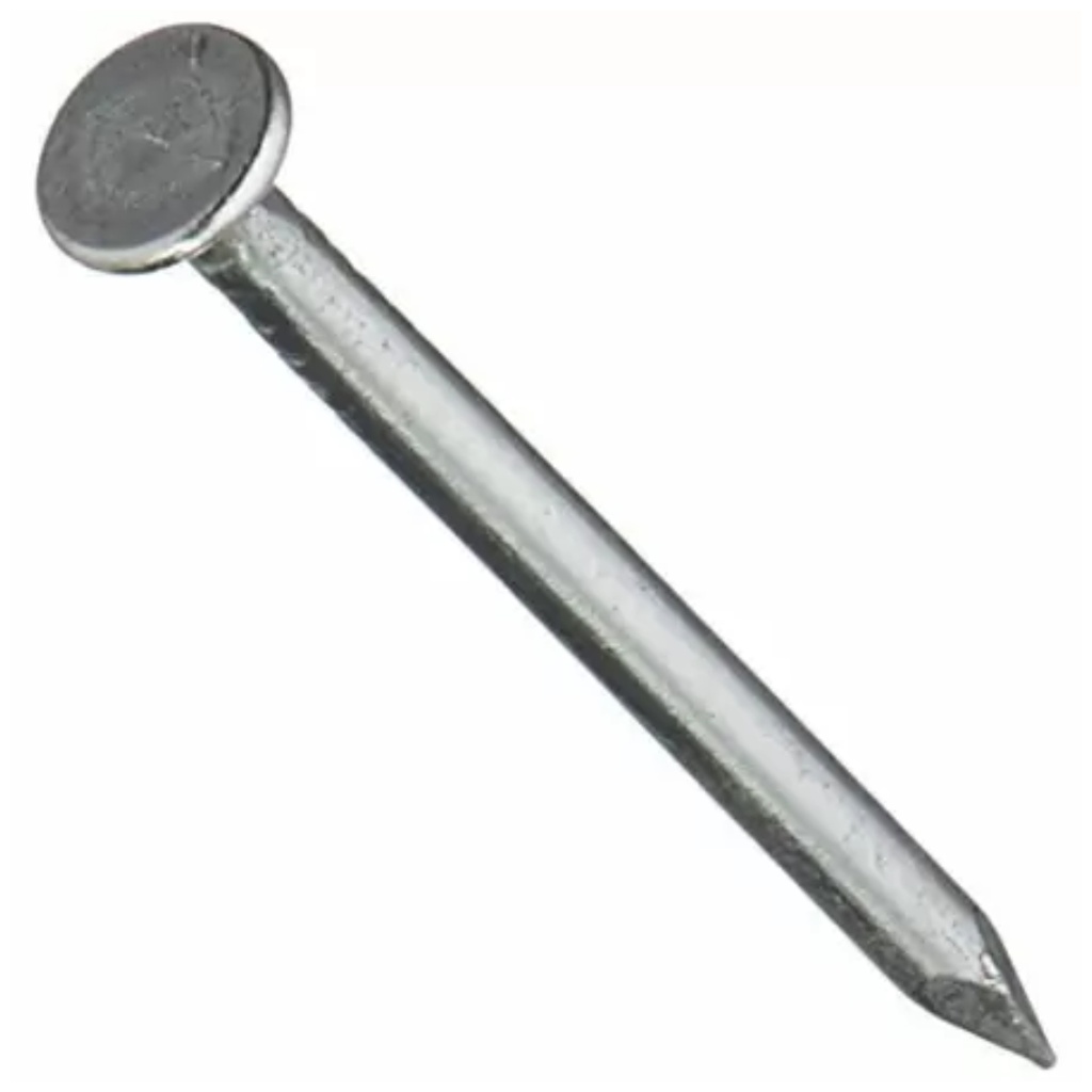 Hillman 1 in. L Wire Brite Steel Nail Smooth Shank Flat