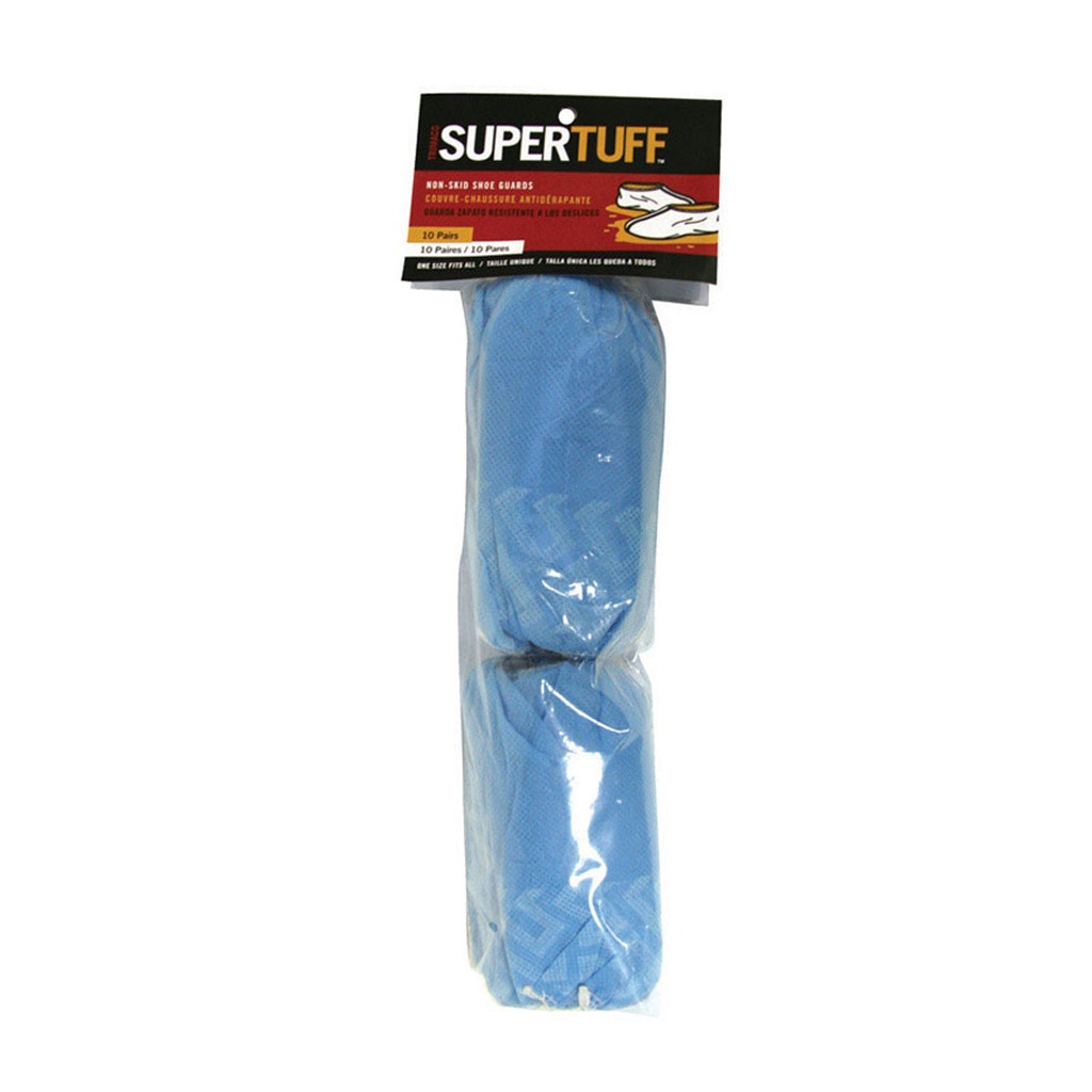 Trimaco SuperTuff Unisex Shoe Cover One Size Fits All Blue 10 Pair