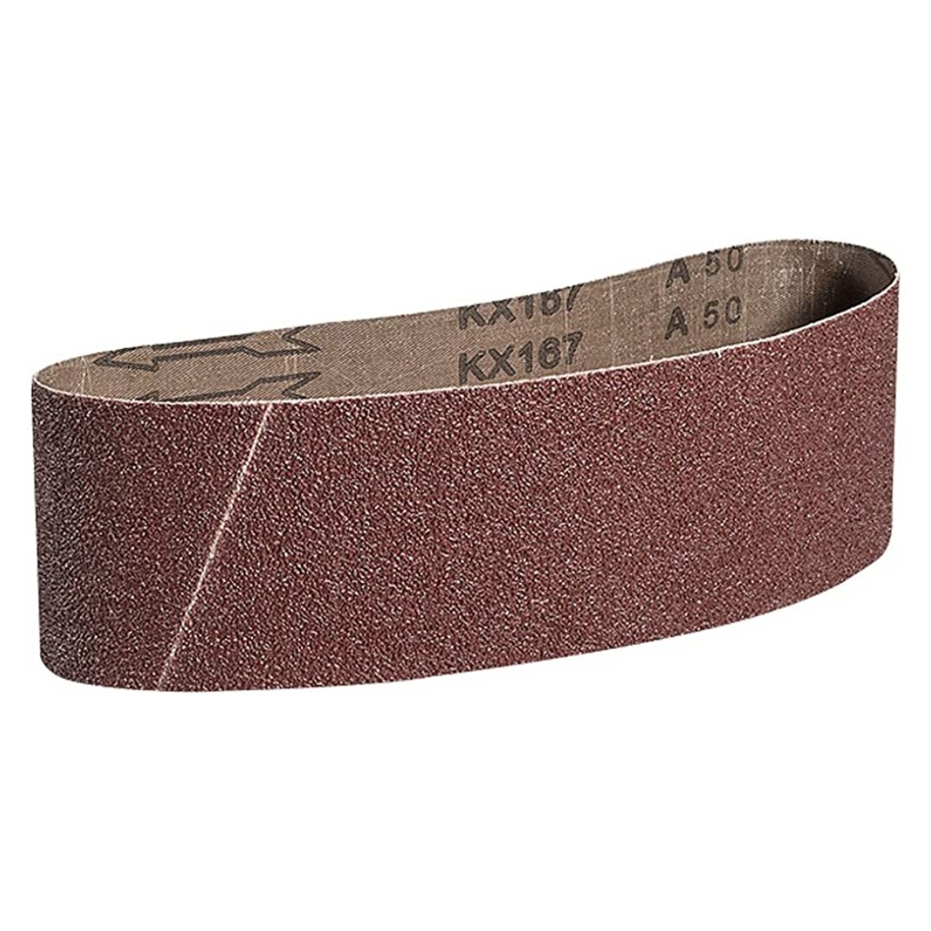 [475011824] Mercer Industries 110050 Aluminum Oxide Premium Sanding Belts, 50 Grit (10 Pack), 4" X 24"