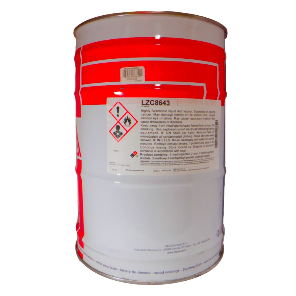 MILESI PU THINNER 25LT
