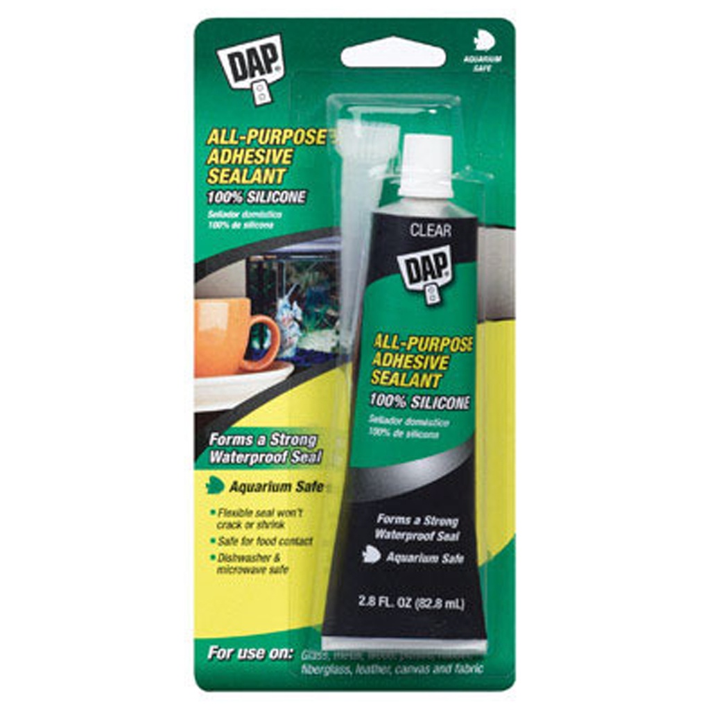 DAP All - Purpose 100% Silicone Clear 2.8oz