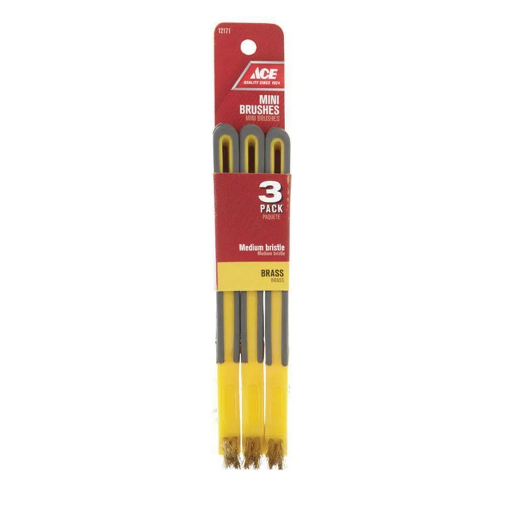 Mini Brass Bristle Brushes 1/2  Brass Bristles Hyde Misc. Hand Tools 12171