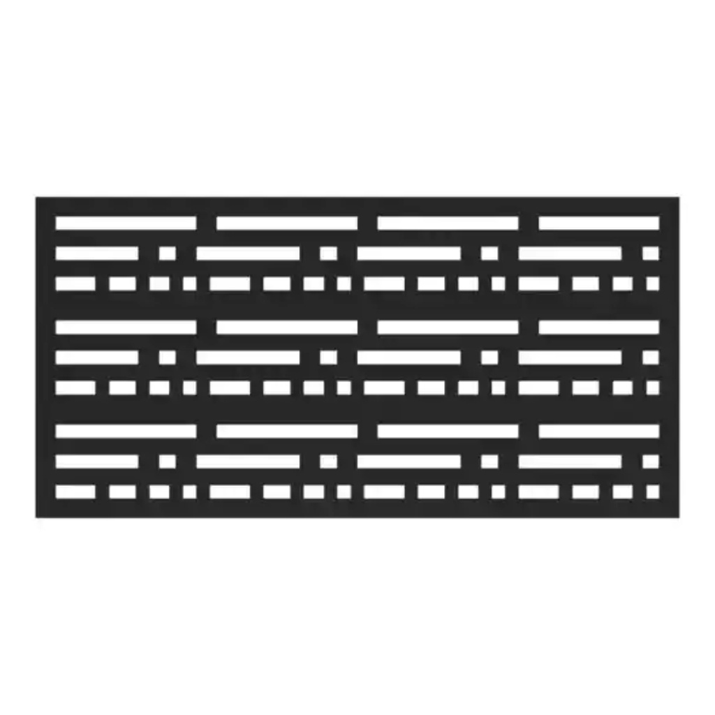 2 Ft. X 4 Ft. Morse Black Polypropylene Decorative Screen Panel