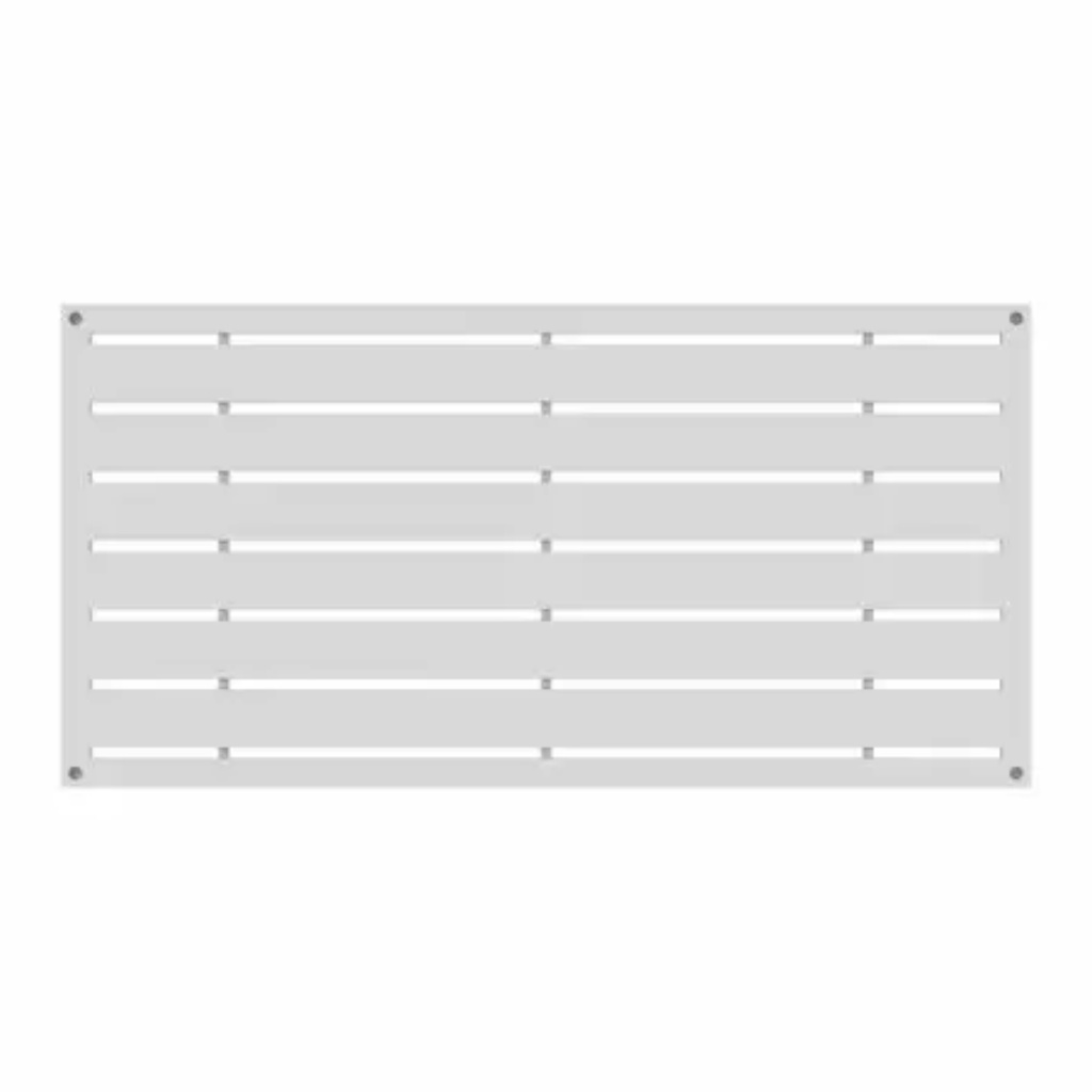 2 Ft. X 4 Ft. Boardwalk White Polypropylene Decorative Screen Panel