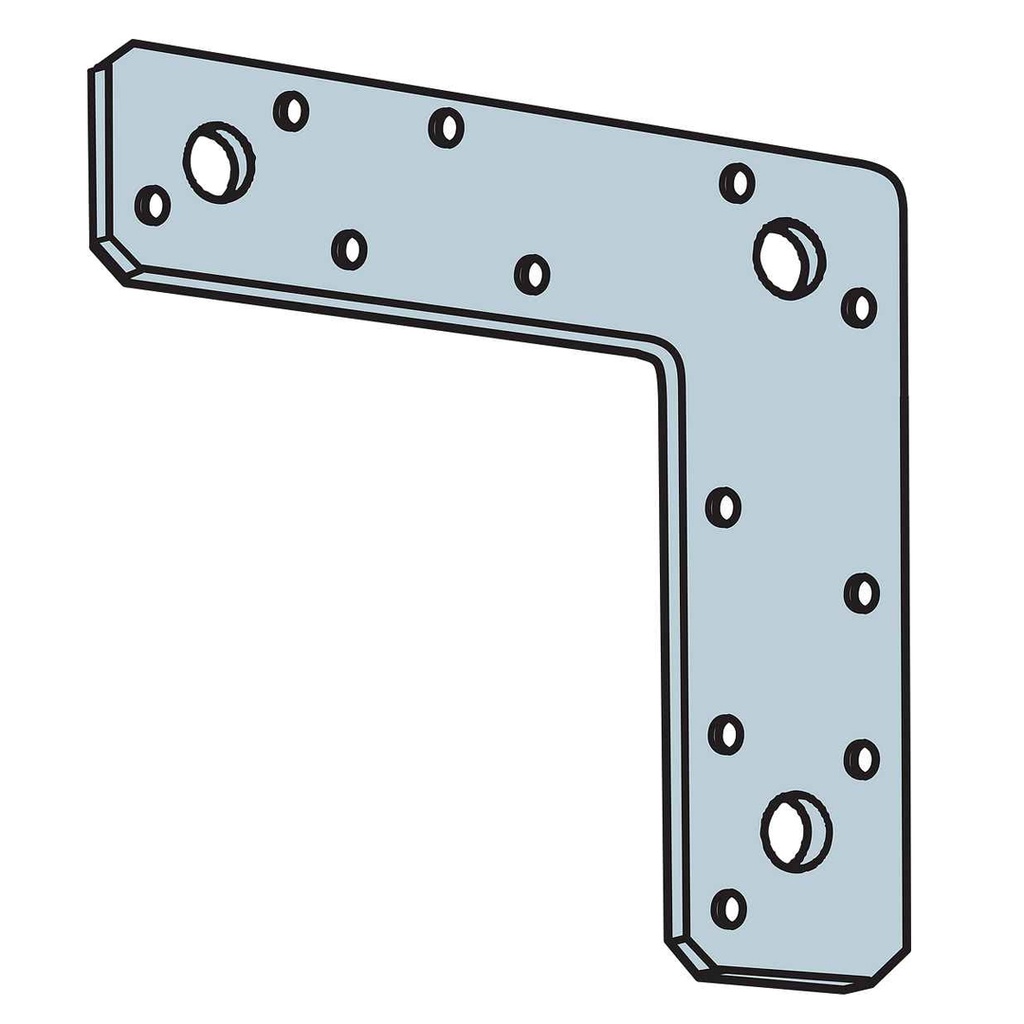 Simpson Strong-Tie 6 in. H X 6 in. W 14 Ga. Galvanized Steel L Strap