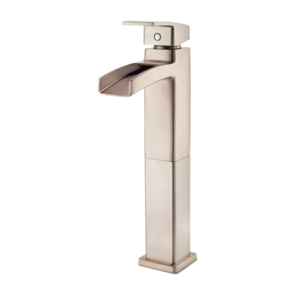 Pfister LG40-DF0 Kenzo 1.2 GPM Single Hole Vessel Bathroom Faucet Brushed Nickel Faucet Bathroom Sink Faucets Single Handle