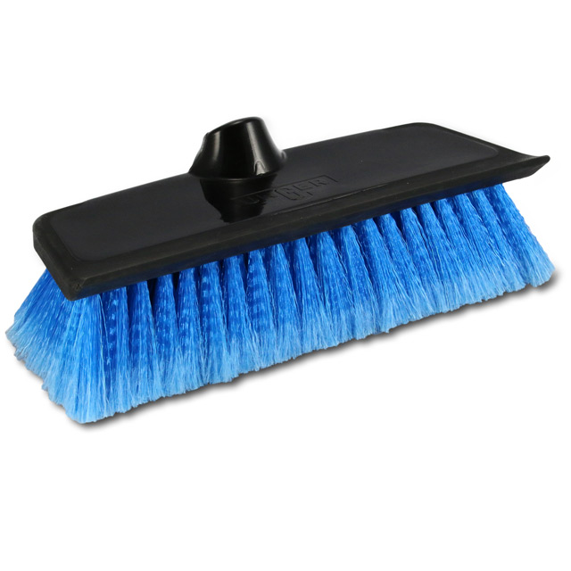 Unger 10 in. W Soft Bristle Rubber Handle Water Flow Brush