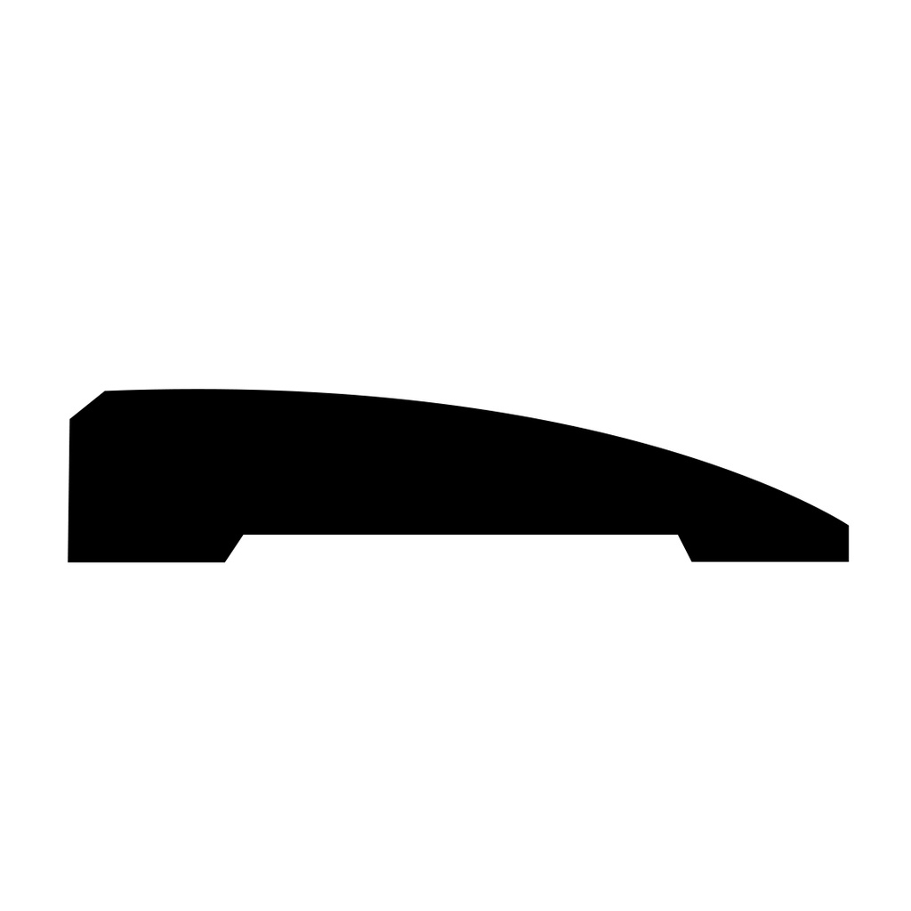 [294001007] Inteplast Building 227393 7 Ft. White Shoe Poly Molding