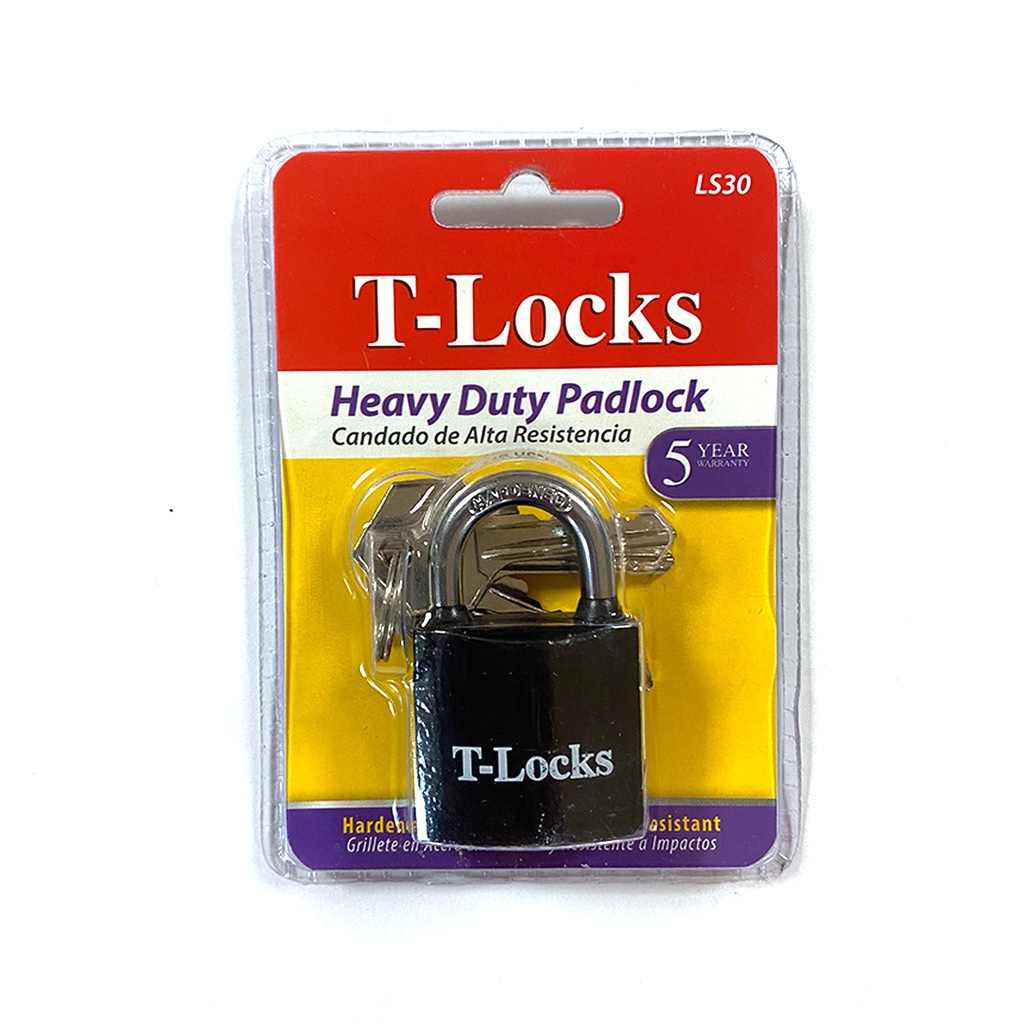 [380009514] T-Lock Iron Thirty (30) Mm Padlock - Pr