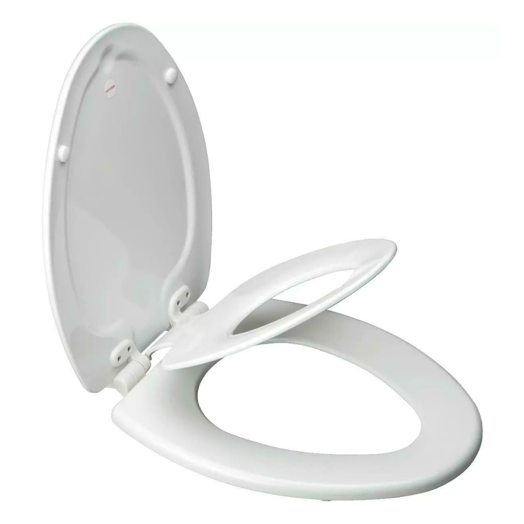 Mayfair by Bemis NextStep2 Never Loosens Wood Children's Potty Training Toilet Seat with Easy Clean and Slow Close Hinge - Elongated - White
