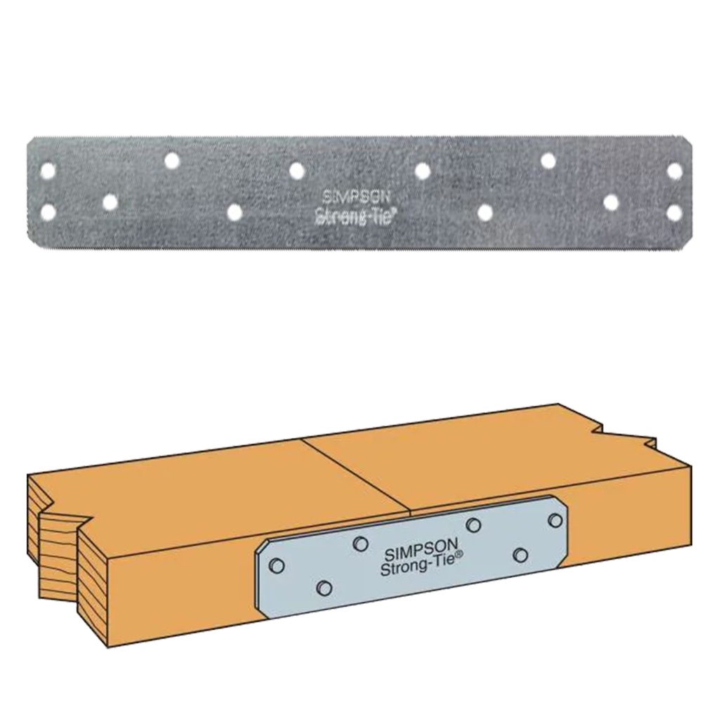 [ANCLAJE082] Simpson Strong-Tie 6 in. H X 1.37 in. W 12 Ga. Galvanized Steel Strap