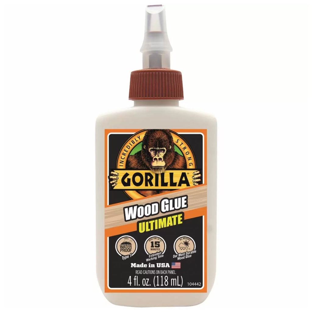 Gorilla Extra Strength Wood Glue 4 Oz