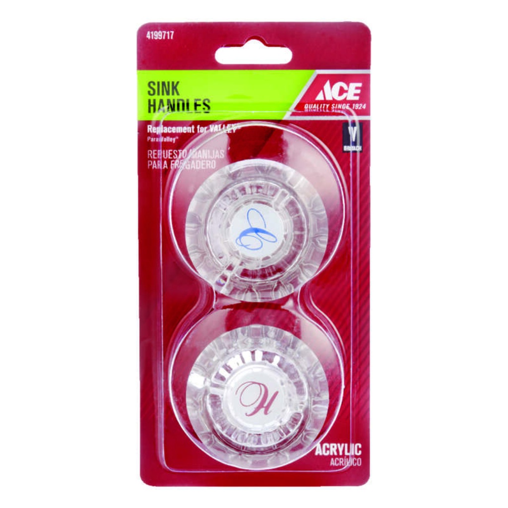 Ace for Valley Clear Bathroom and Kitchen Faucet Handles