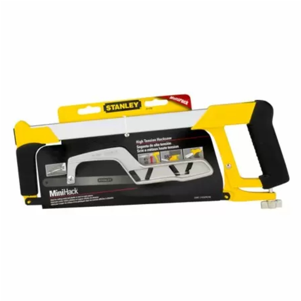 Stanley 12 in. Steel Hacksaw Black/Yellow 2 Pc