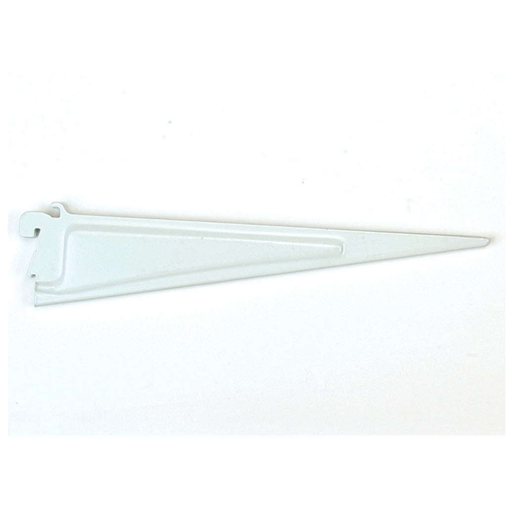 [2853] ShelfTrack 12.5 in. L White Steel Adjustable Shelving Track Bracket