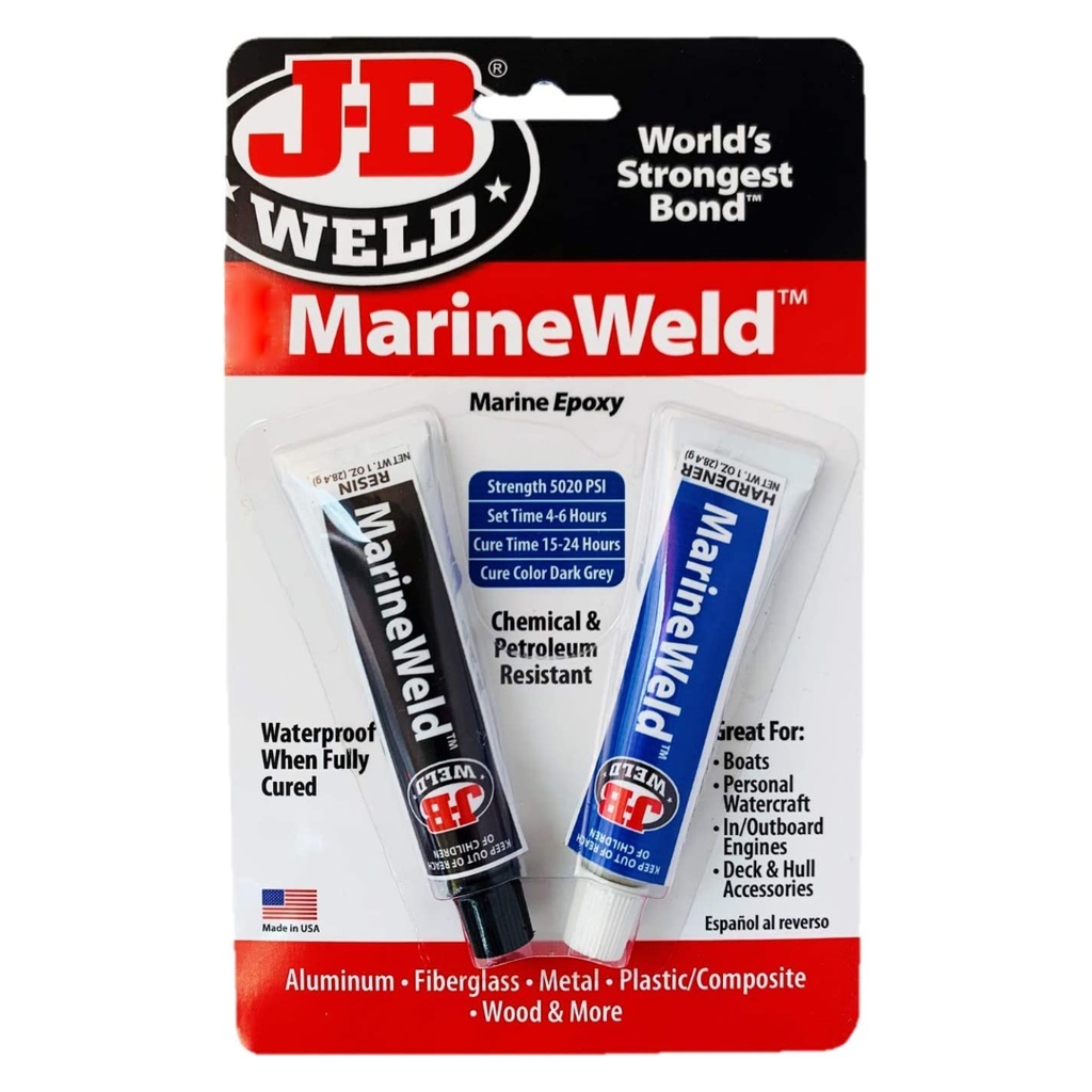 J-B Weld MarineWeld High Strength Automotive Epoxy Paste 1 Oz