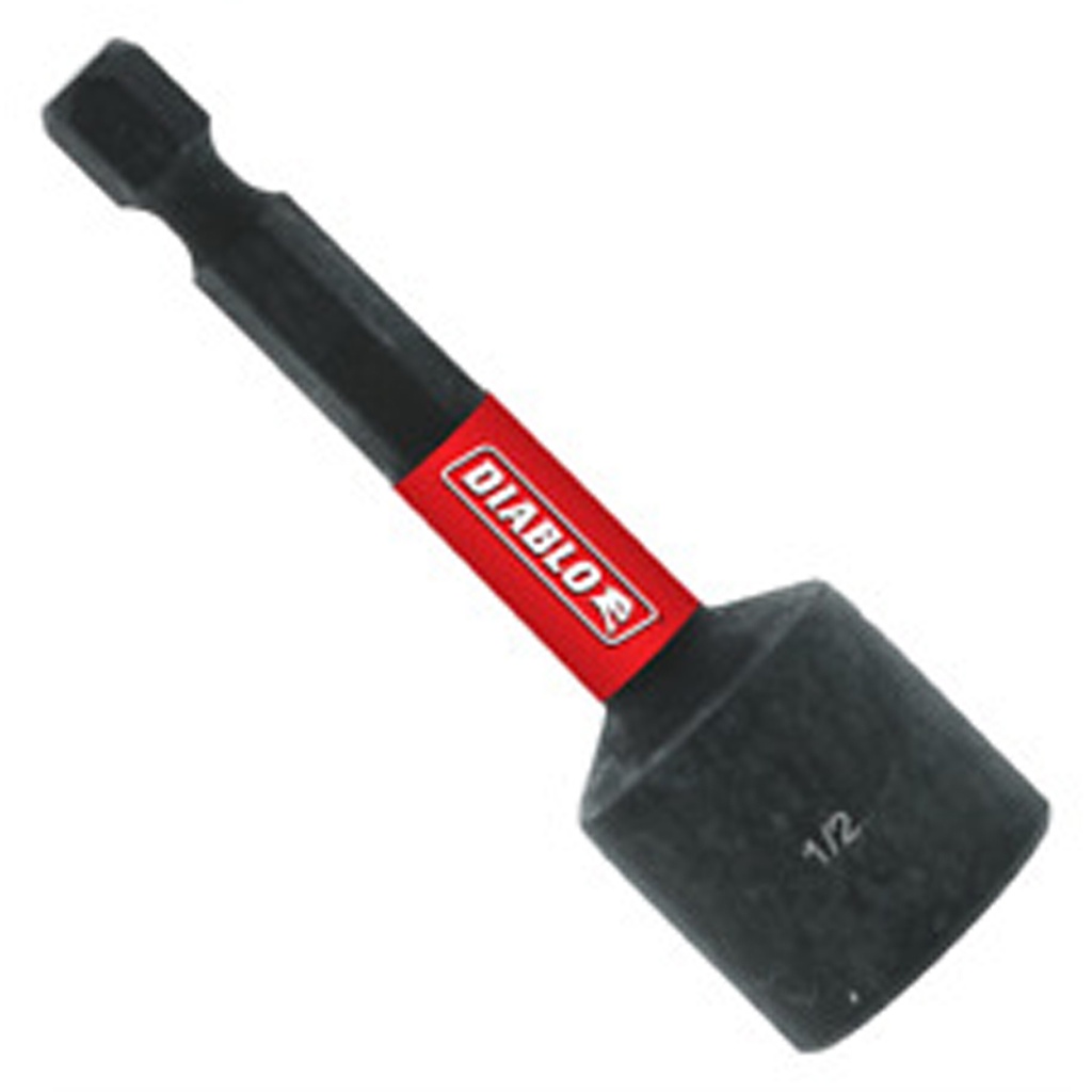 Diablo 1/2 in. X 2-9/16 in. L Black Oxide Magnetic Nut Setter 1 Pc
