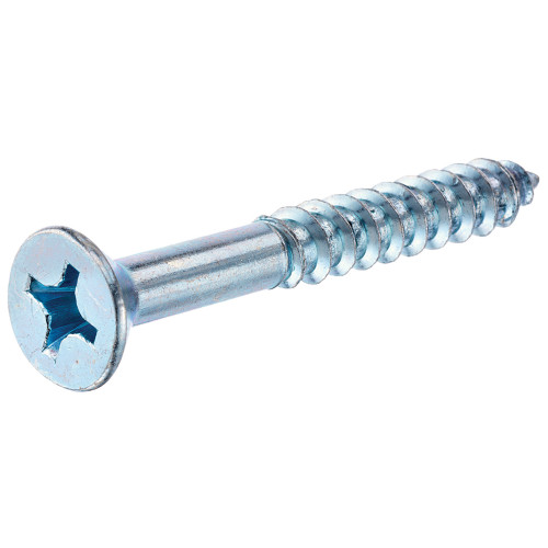 HILLMAN No. 8 Ga. X 1-1/2 in. L Phillips Zinc-Plated Coarse Wood Screws 100 Pk
