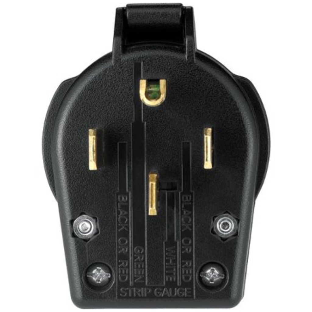 Leviton Commercial Thermoplastic Straight Blade Plug 14-30P/14-50P 14-6 AWG 3 Pole 4 Wire