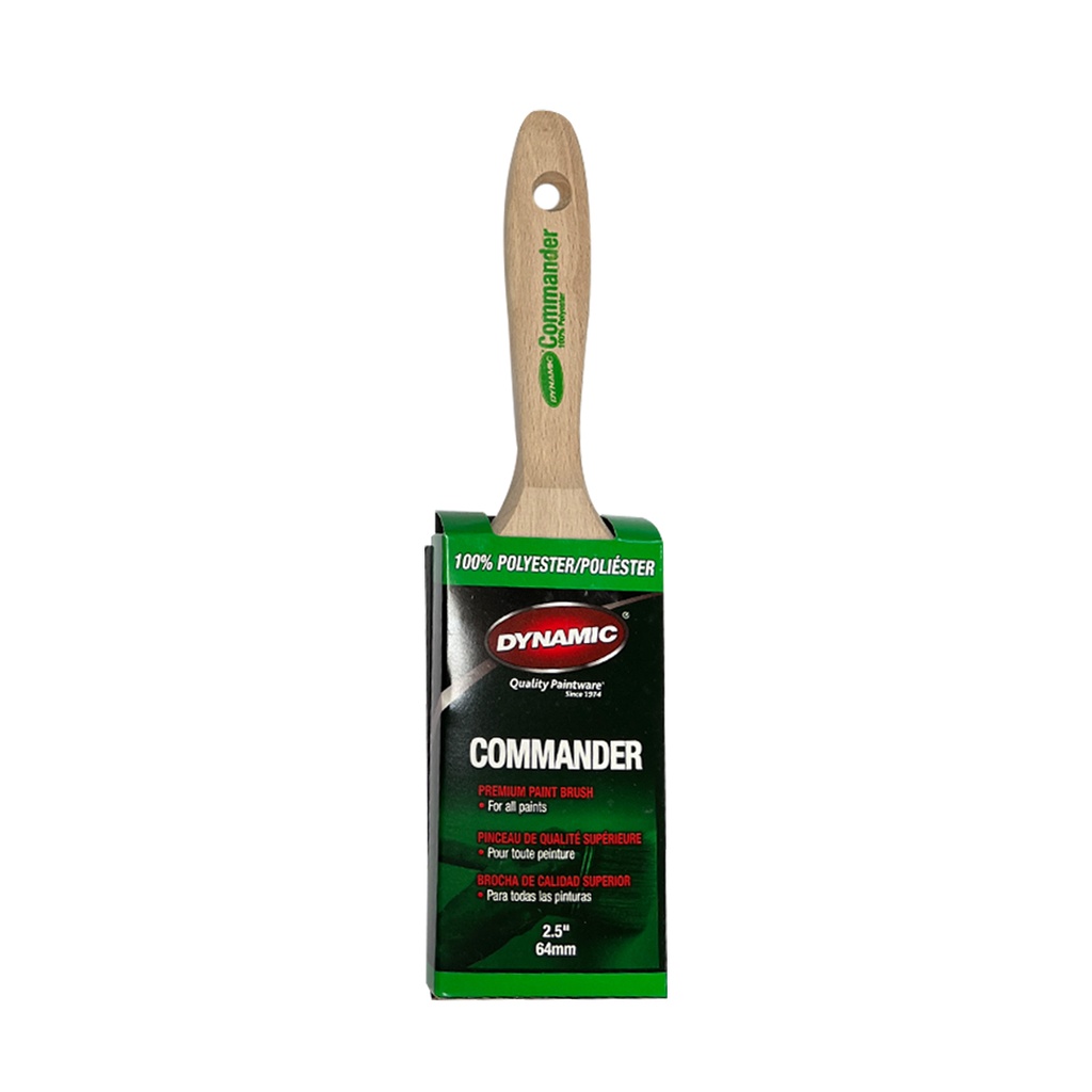 Dynamic HB188106 2.5 in. Commander Flat Polyester Brush