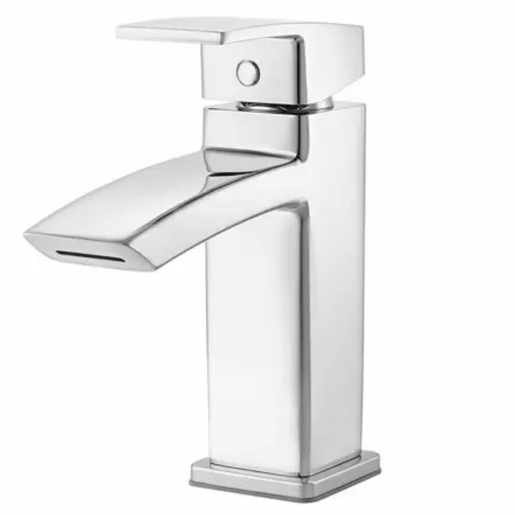 [LG42DF1C] Pfister LG42-DF1 Kenzo 1.2 GPM Single Hole Bathroom Faucet with Metal Pop-up Drain Assembly Polished Chrome Faucet Bathroom Sink Faucets Single Handle