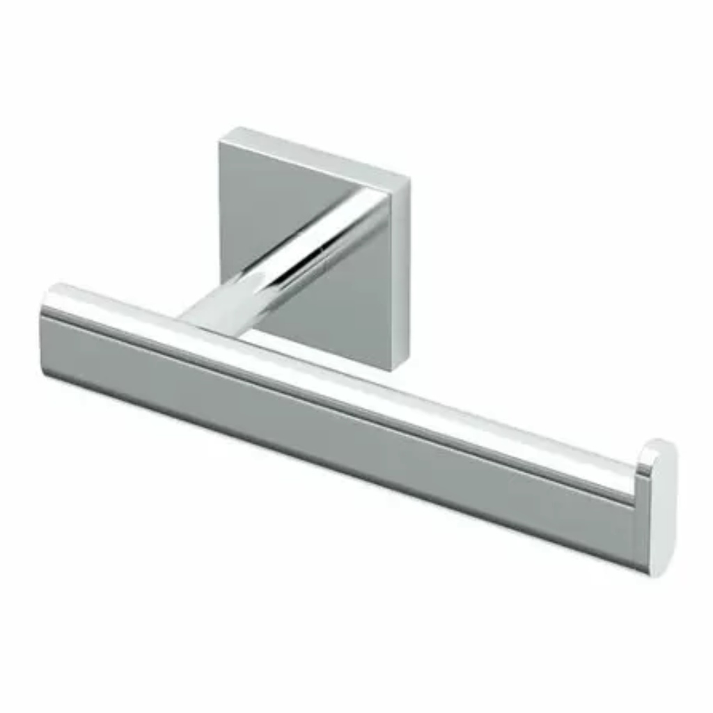 [366001826] Gatco 4053 Elevate Wall Mounted Euro Toilet Paper Holder Chrome Bathroom Hardware and Accessories Bathroom Hardware Toilet Paper Holders