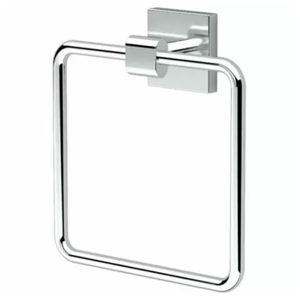 [366001836] Gatco 4052 Elevate 6-1/8" Wall Mounted Towel Ring Chrome Bathroom Hardware and Accessories Bathroom Hardware Towel Rings