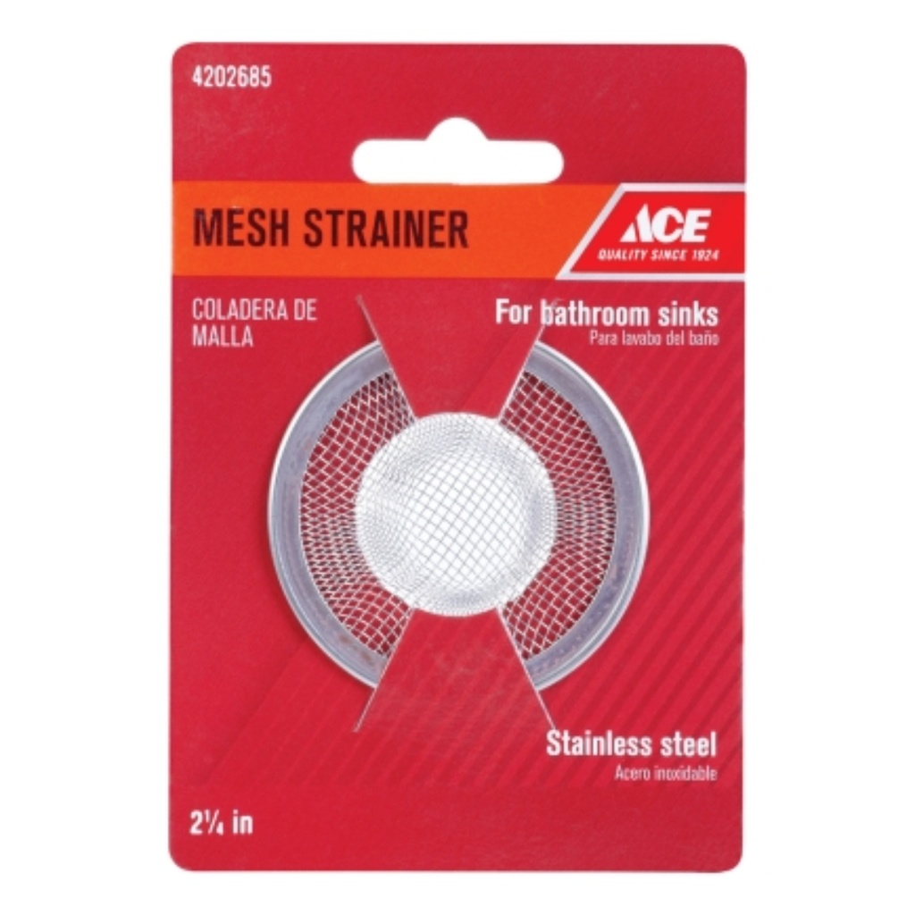 Ace 2-1/4 in. D Stainless Steel Mesh Strainer
