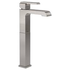 [767LFSS] Delta 767LF Ara 1.2 GPM Single Hole Bathroom Faucet - Less Pop-up Drain Brilliance Stainless Faucet Bathroom Sink Faucets Single Handle