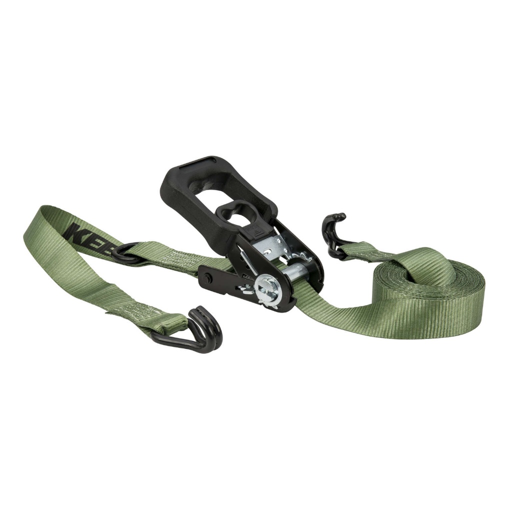 Keeper 1.25 in. W X 12 Ft. L Green Ratchet Tie Down Strap 1000 Lb 1 Pk