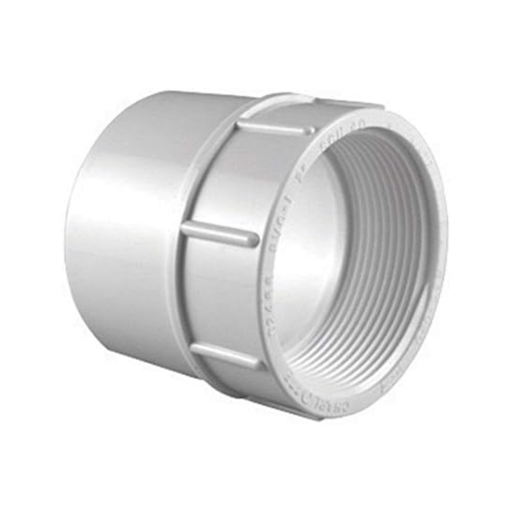 LASCO 435040BC Pipe Adapter, 4 in, Slip X FIP, PVC, SCH 40 Schedule