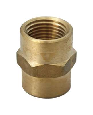 [4505152] JMF 0.37 FPT X 0.25 in. FPT Reducer Coupling in Lead Free Yellow Brass