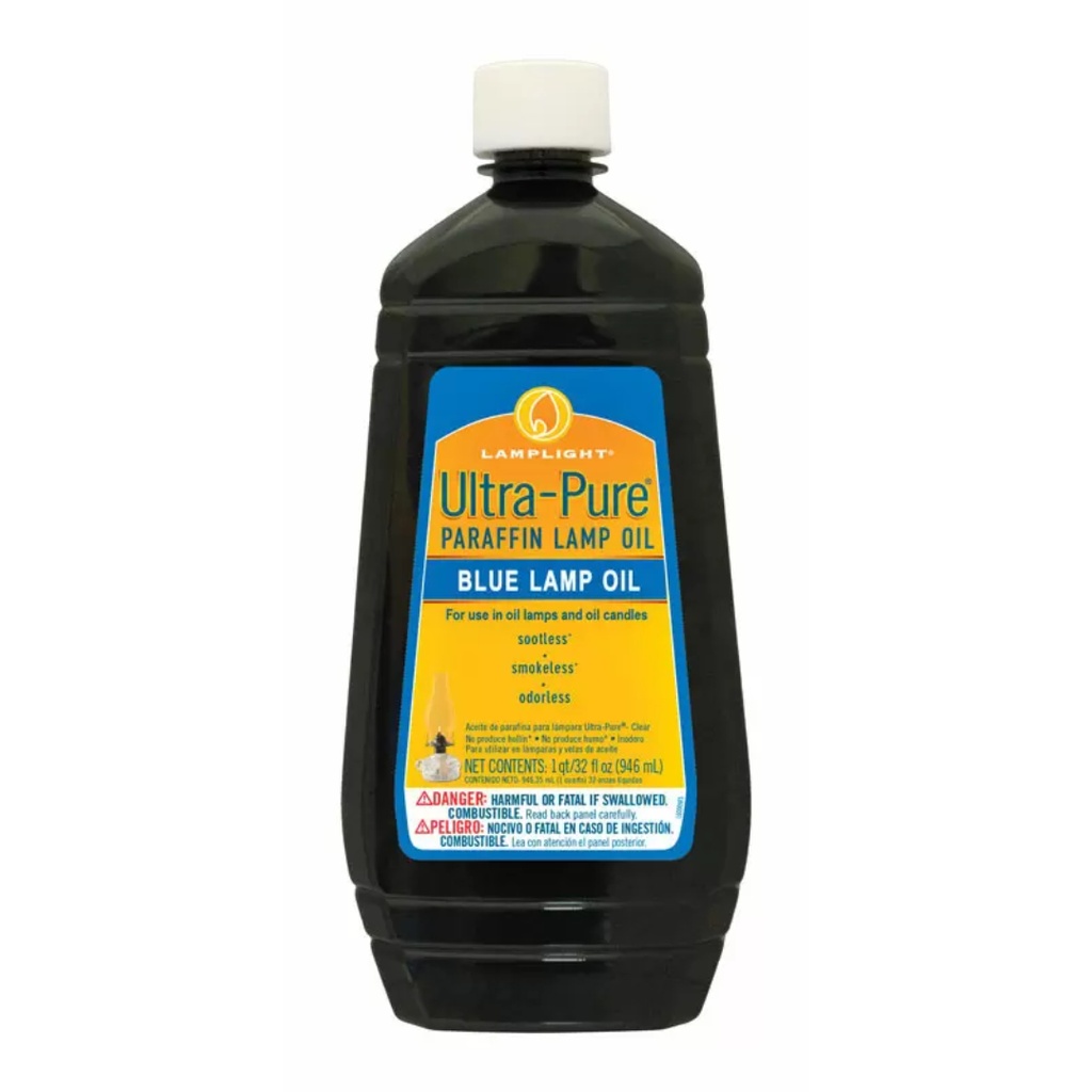 Lamplight Farms Ultra Pure Clean Burn Lamp Oil Blue 32 Oz
