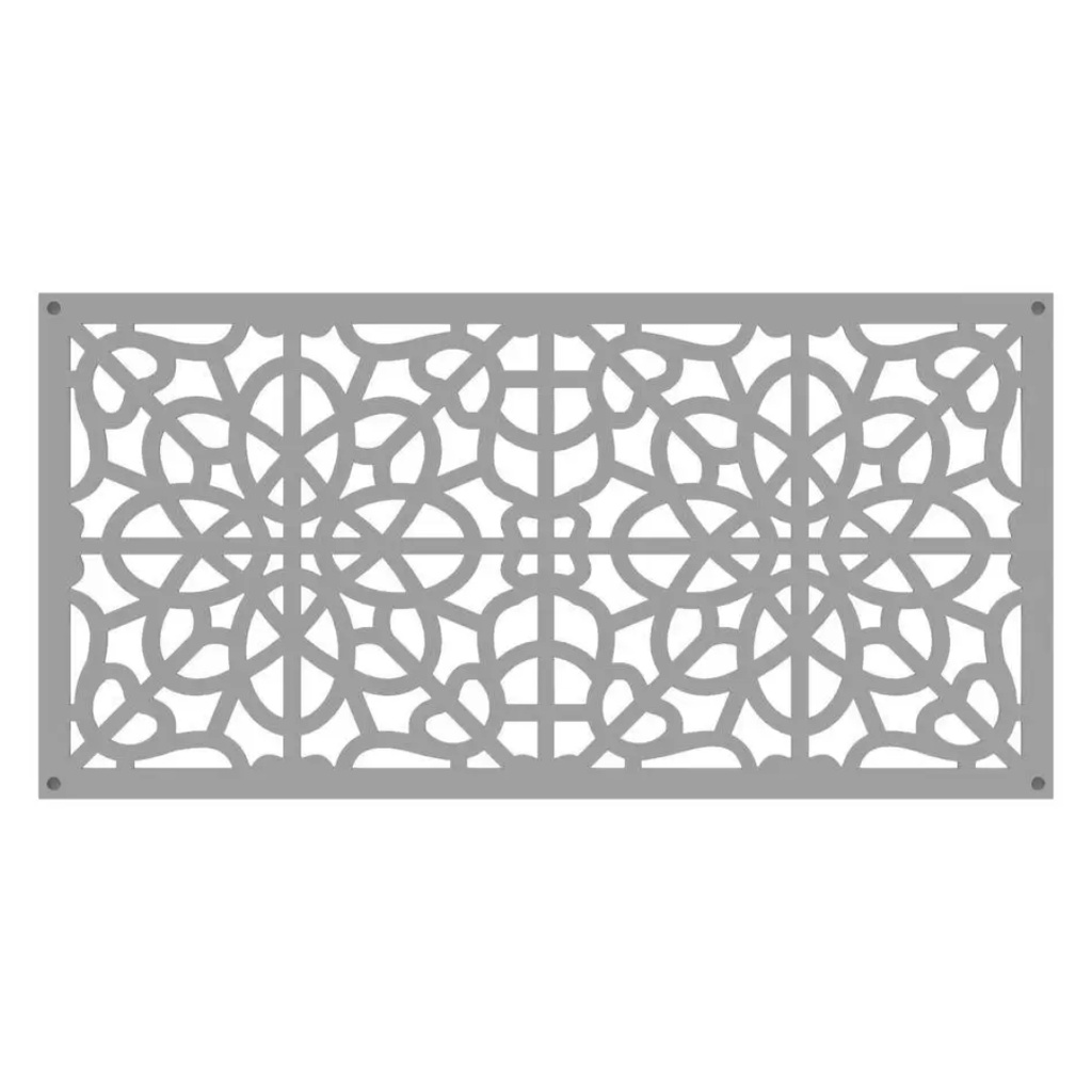 2 Ft. X 4 Ft. Fretwork Clay Polypropylene Decorative Screen Panel