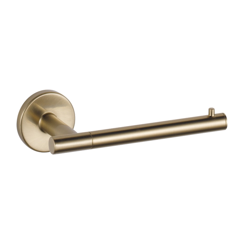 Delta 75950 Trinsic Single Bar Tissue Holder Champagne Bronze Bathroom Hardware and Accessories Bathroom Hardware Toilet Paper Holders