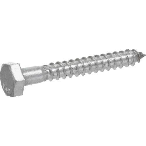 HILLMAN 3/8 in. X 2 in. L Hex Stainless Steel Lag Screw 25 Pk