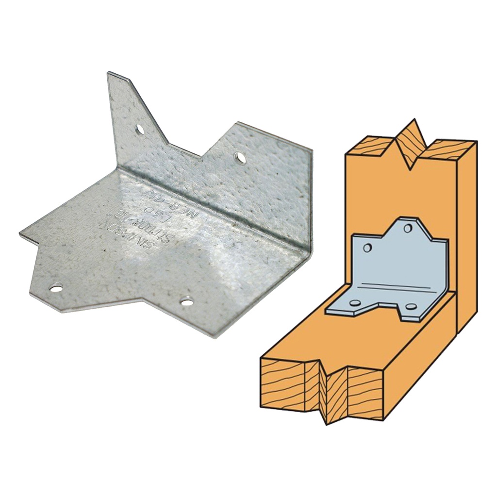 Simpson Strong-Tie 2.4 in. W X 3 in. L Galvanized Steel L-Angle