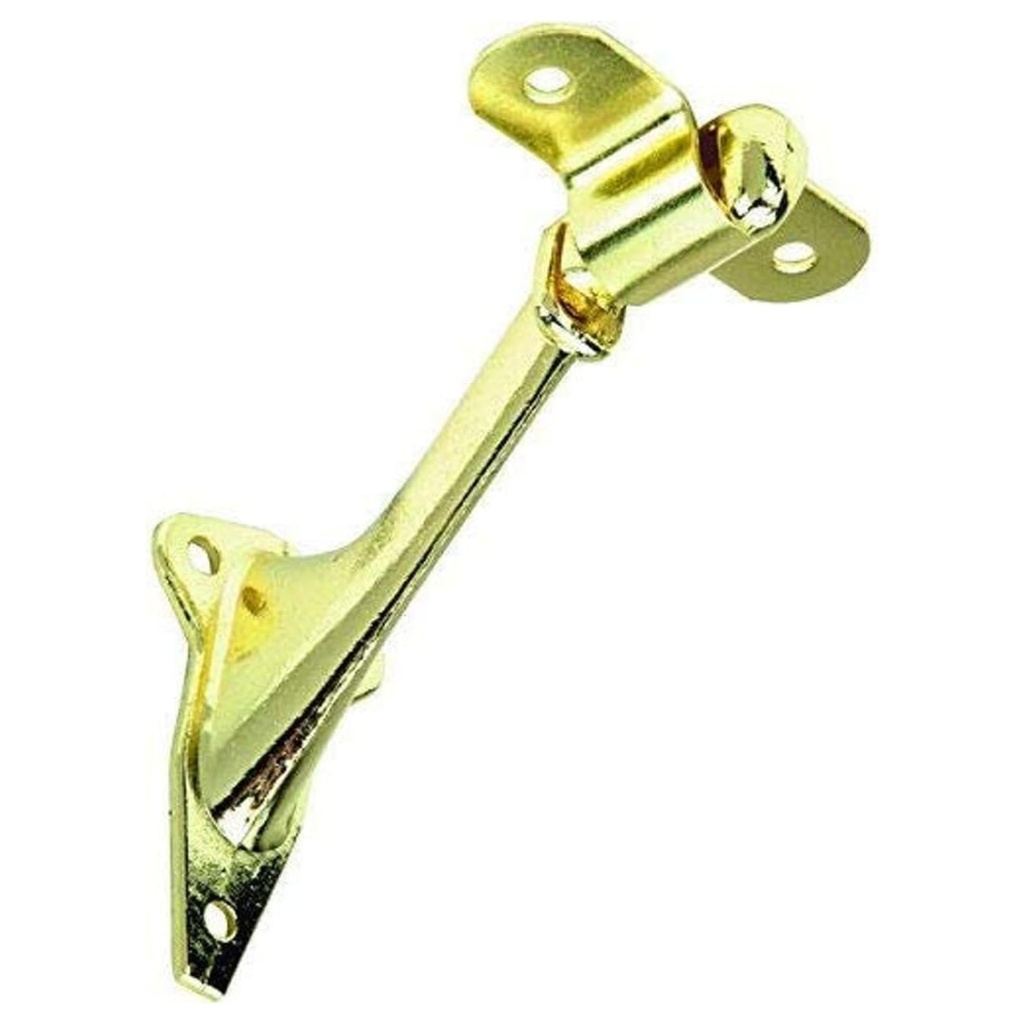 Lido Designs Lr-02-313 Clear Coat Brass Handrail Bracket Flat Top for Wood Railing