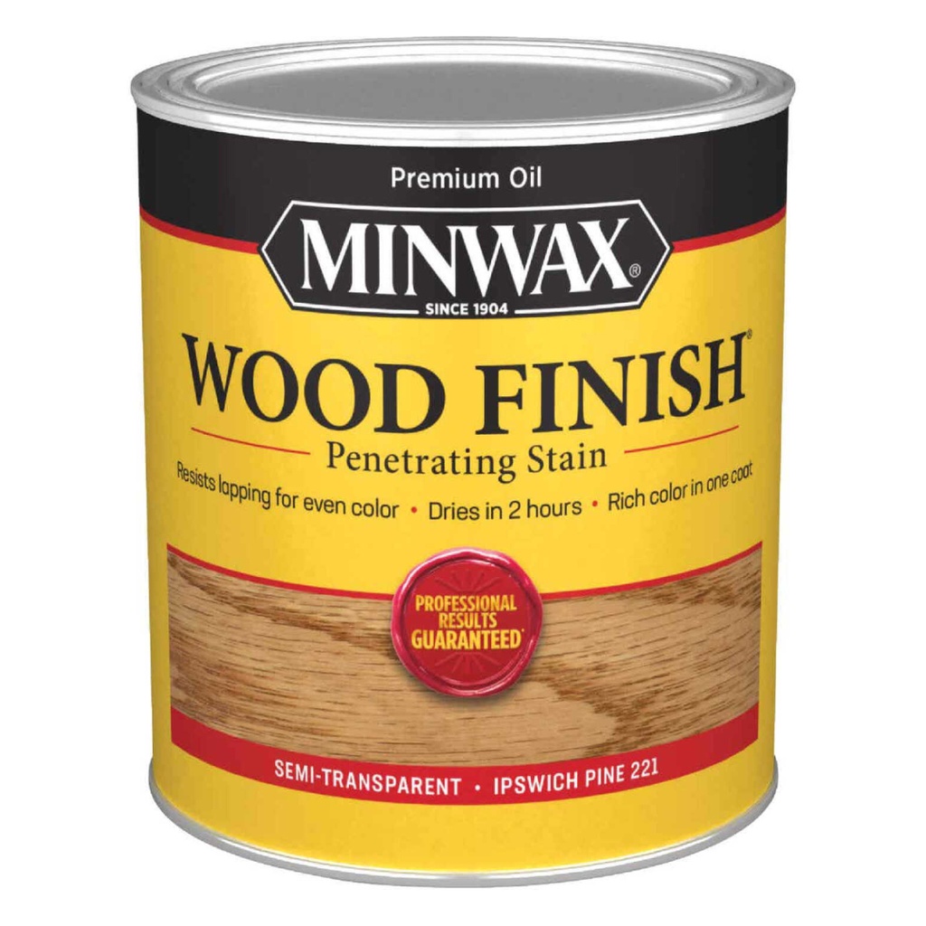 Minwax Wood Finish Semi-Transparent Ipswich Pine Oil-Based Wood Stain 1 Qt.