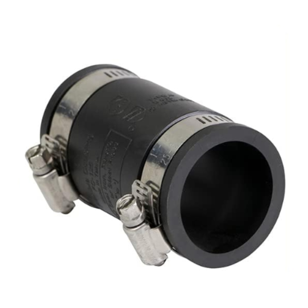 Fernco Schedule 40 1-1/4 in. Hub X 1-1/4 in. D Hub PVC Flexible Coupling 1 Pk