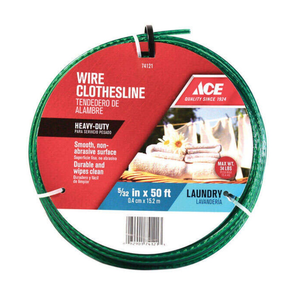 CLOTHESLINE WIRE 5/32X50